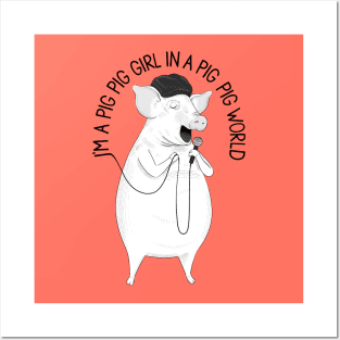 Pig Pig World | Animal Karaoke Collection Posters and Art